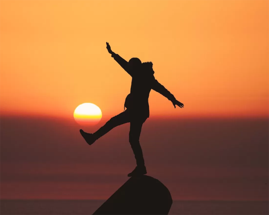 Finding Your Balance: Inside and Out - balancing on rock