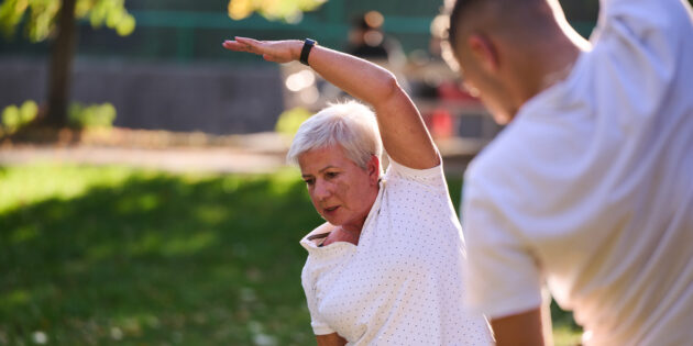 5 Reasons Why Prioritizing Movement Over Diets and Workouts Leads to Long-Term Health - vecteezy a group of seniors follows a trainer engaging in outdoor 50418299