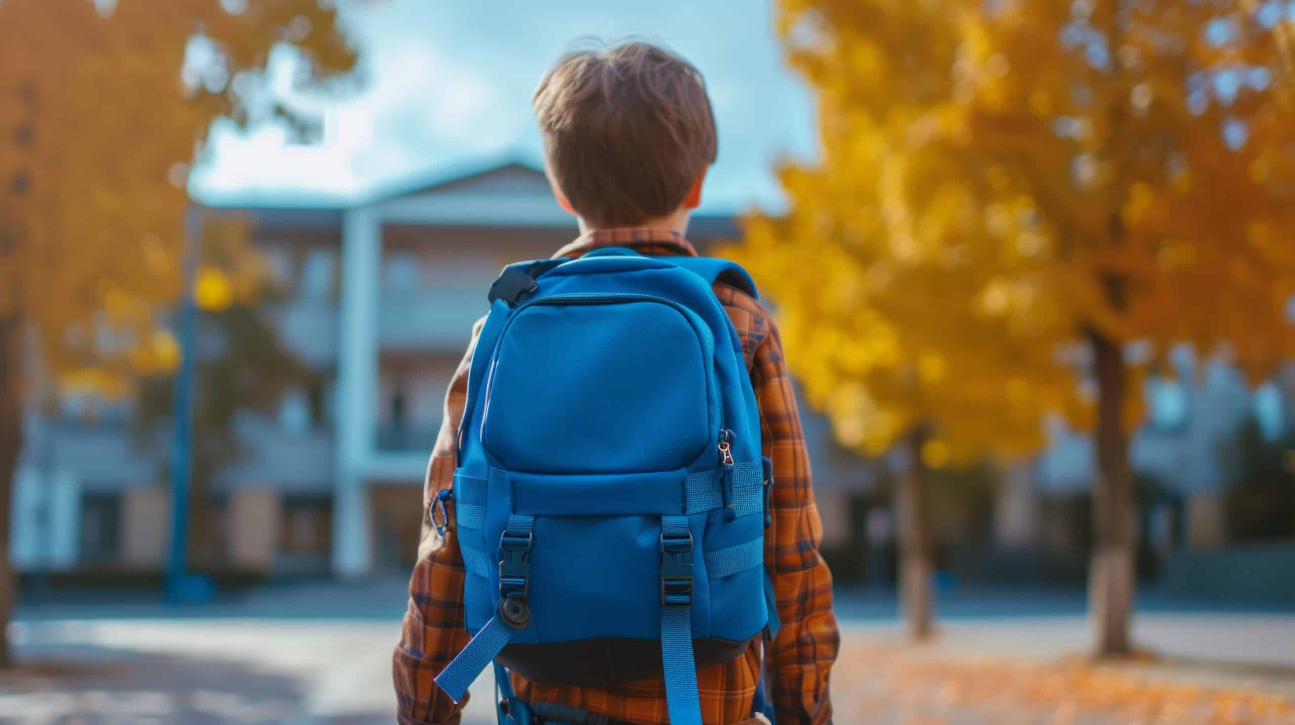 child's backpack straps