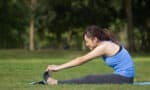 woman doing cool down exercises