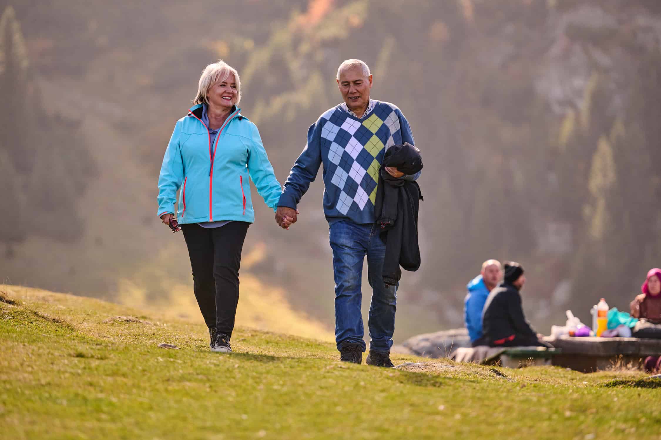 How Physical Therapy Helps You Stay Active and Independent as You Age - vecteezy elderly couple strolling through the breathtaking beauty of 50418309